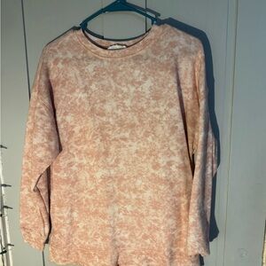 Pink Tie-Dye Crewneck Sweatshirt